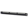 24-Port 1U Cat6/Cat5 Feedthru Patch Panel, RJ45