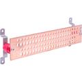 1/4" x 4" x 36" Tinned Ground bar with a M pattern