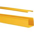 2" x 2" x 6' Yellow Horizontal Straight Section