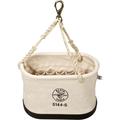 Oval Canvas Bucket ,15 Pockets,10 x 12 x 5 inches.
