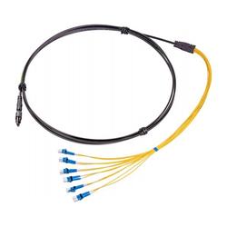 HMFOC Plug to 6 LC Duplex, 12-Fiber, 95 Meter