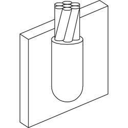#2 Solid to 1.25-4" Vertical Pipe