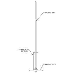 SABRE Lightning Rod Kit 5/8" x 8'