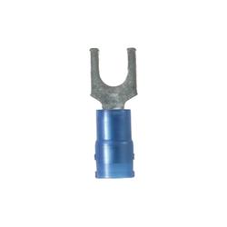 Fork Terminal nylon insulated 18-14 AWG #8 Stud