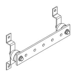1/4" x 2" x 19.25" Ground Bar with Insulators
