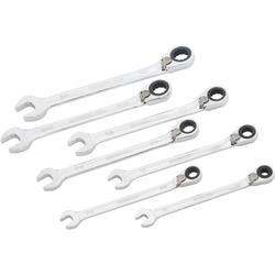 7 pc. Combination Ratchet Metric Wrench Set
