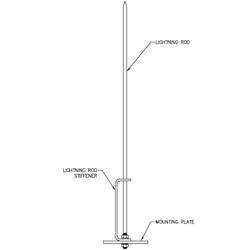 S3A-LDA Lightning Rod Kit 5/8" x 10'