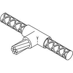 Cable to Rebar, 2/0 Stranded to Size 5 Rebar