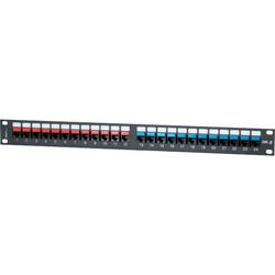 24 Port Category 5e High Density Feed-Thru Panel.