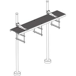 Two Post Saftey Grated Bridge Kit, Shoe Posts