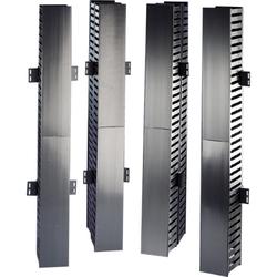 Single-Sided Vertical Wire Manager. Black.