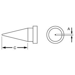 .016" x .790" Round Solder Tip for WSP80