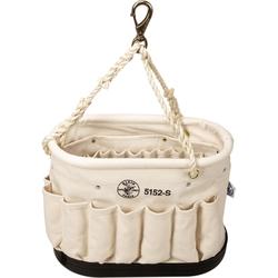 Klein oval bucket with 41 pockets14"Lx8"Wx10"D
