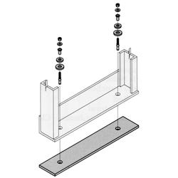Self Supported Equipment Rack Isolation Kit, 23 in
