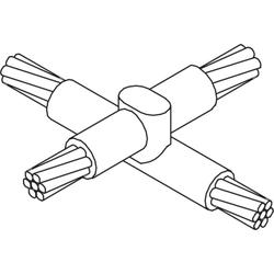 XO Cross Connection for Horizontal, #6 Stranded