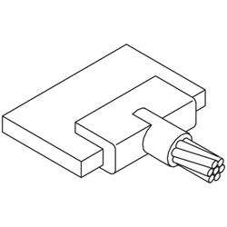 Cable to 1/4x1 in Lug, #2 Stranded