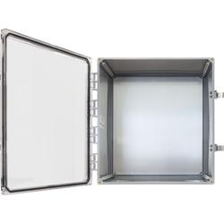 18x16x10 Enclosure. Clear Door/Latch Lock.