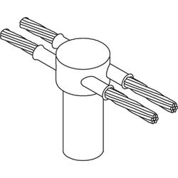 4 Way #1, #2 Sol Or #2, #3 Str For 5/8" Gnd Rod