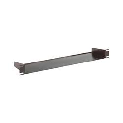 19 in Rack Mount Light Duty Shelf, 8 in Deep, BLK