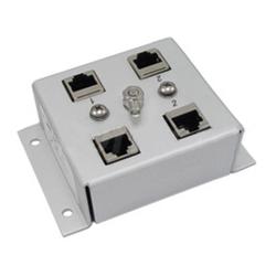 2-Port T Shielded CAT6 PoE Lightning Protector