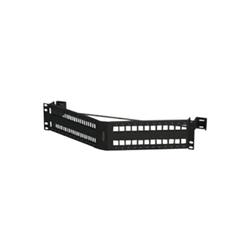 48 Port 2U KeyConnect Angled Patch Panel, Empty