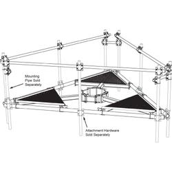 Upper Support Rail Kit for platforms, 14ft face