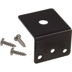 3/8 in Black L Bracket BLK No Cbl/Conn