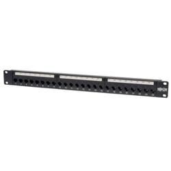 24-Port 1U Cat6/Cat5 Feedthru Patch Panel, RJ45